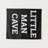 Little Man Cave Jongenskamer Muur Wandkleed (Voorkant (horizontaal))