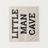 Little Man Cave Tan Jongenskamer Speelgoedkamer Ba Wandkleed (Voorkant)