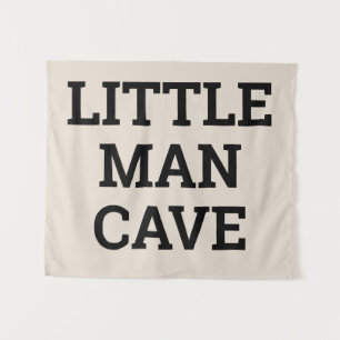 Little Man Cave Tan Jongenskamer Speelkamer Kraamk Wandkleed