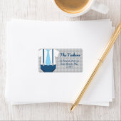 Little Man Diaper Raffle Baby shower Address Etiket (Insitu)