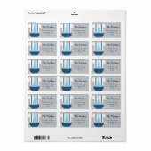 Little Man Diaper Raffle Baby shower Address Etiket (Full Sheet)