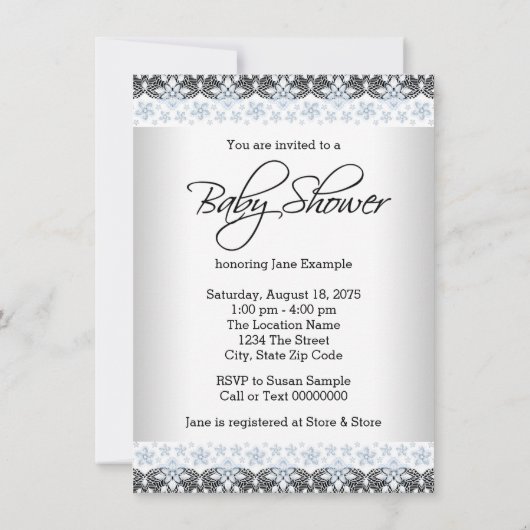 Little Man Ethnic Boy Baby shower Kaart (Achterkant)