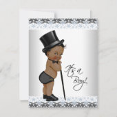 Little Man Ethnic Boy Baby shower Kaart (Voorkant)