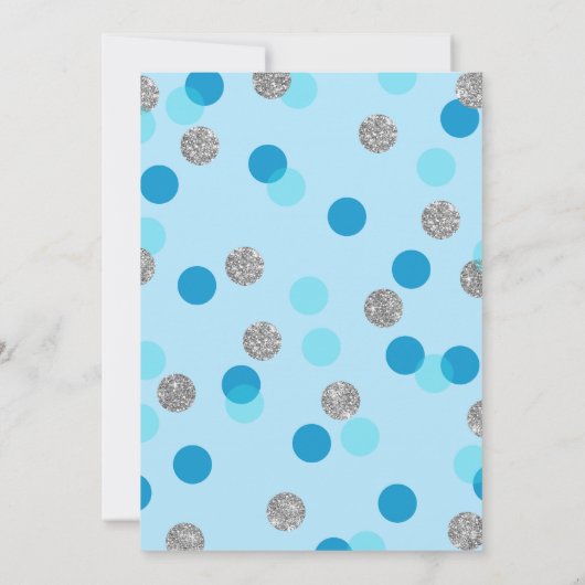 Little Man First Birthday Invitation Chalkboard Kaart (Achterkant)