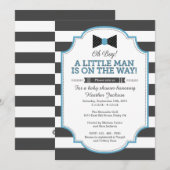 Little Man Invitation, Bow Stropdas Invitation 5x7 Kaart (Voorkant / Achterkant)