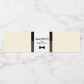 Little Man Label, Boy birthday Waterfles Etiket (Enkel label)