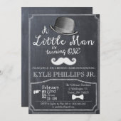 Little Man Lil Man 1e Verjaardagsuitnodiging Kaart (Voorkant / Achterkant)