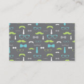 Little Man Luier Raffle Ticket, Blauwgroen, Limoen Informatiekaartje (Achterkant)