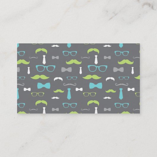 Little Man Luier Raffle Ticket, Blauwgroen, Limoen Informatiekaartje (Achterkant)