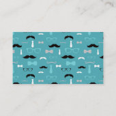 Little Man Luier Raffle Ticket, Blauwgroen, Zwart Informatiekaartje (Achterkant)