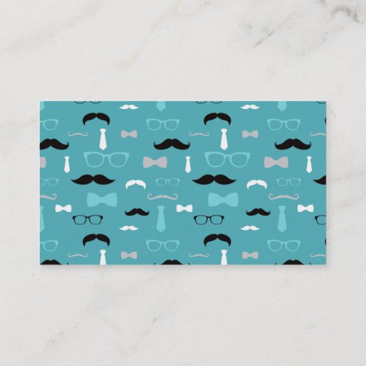 Little Man Luier Raffle Ticket, Blauwgroen, Zwart Informatiekaartje (Achterkant)