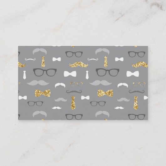 Little Man Luier Raffle Ticket, Goud, Zwart Informatiekaartje (Achterkant)