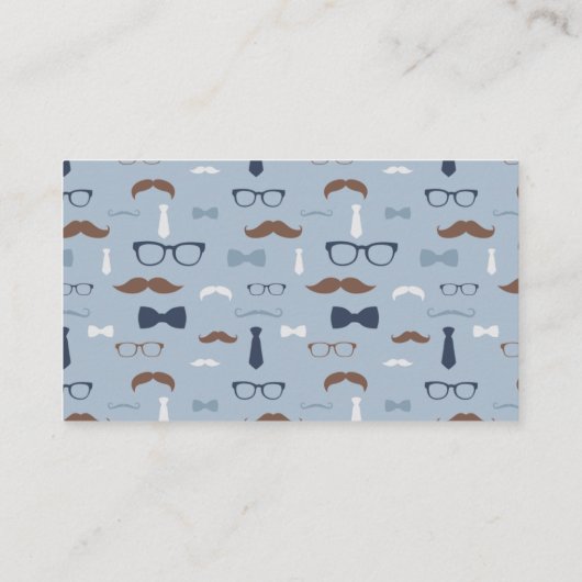 Little Man Luier Raffle Ticket, Marineblauw, Bruin Informatiekaartje (Achterkant)