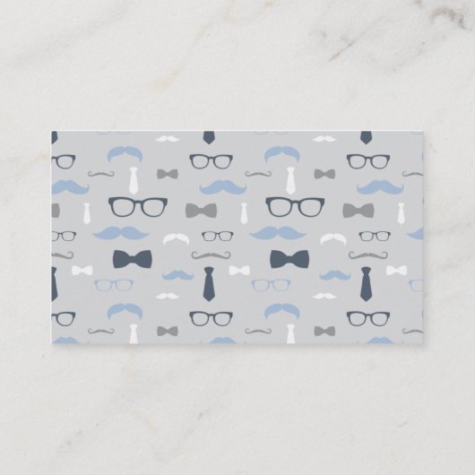 Little Man Luier Raffle Ticket, Marineblauw, Grijs Informatiekaartje (Achterkant)