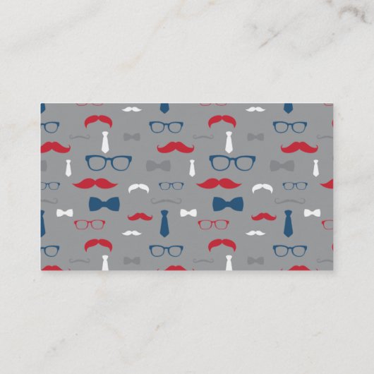 Little Man Luier Raffle Ticket, Navy blauw, rood Informatiekaartje (Achterkant)