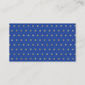 Little Man Luier Raffle Ticket, Royal Blue, Goud Informatiekaartje (Achterkant)