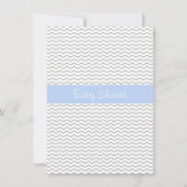 Little Man Mustache Baby shower Invitation Kaart (Achterkant)