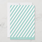 Little Man Mustache Bash Boy Birthday Party Invite Kaart (Achterkant)