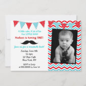 Little Man Mustache Birthday Party Kaart (Voorkant)
