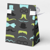 Little Man Mustache Birthday Party Personalized Bedankdoosjes (Achterkant)