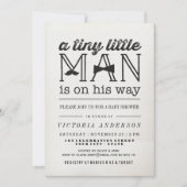 Little Man Mustache Bow Stropdas Boy Baby shower I Kaart (Voorkant)