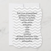 Little Man Mustache Chevron Cute Boys Baby shower Kaart (Achterkant)