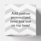 Little Man Mustache Chevron Cute Boys Bedankdoosjes (Bovenkant)