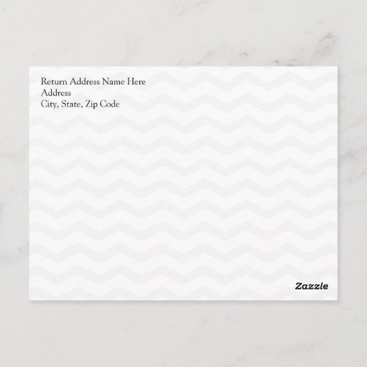 Little Man Mustache Chevron Cute Boys Briefkaart (Achterkant)