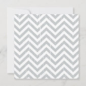 Little Man Mustache Chevron Stripes Baby shower Kaart (Achterkant)