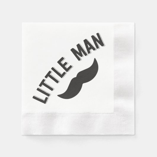 Little Man Mustache Party Servetten (Voorkant)