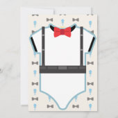 Little Man On Way Baby shower Hartelijk dank Kaart (Achterkant)