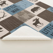 Little Man Rustic Minky Sherpa Blanket Sherpa Deken (3/4)