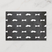 Little Man Snor Krijtbord Luier Raffle Kaart (Achterkant)