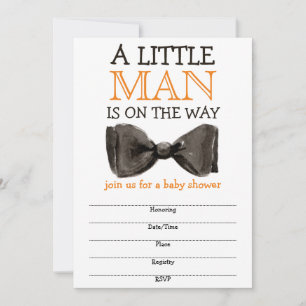 Little Man Strikje Jongen Baby Shower
