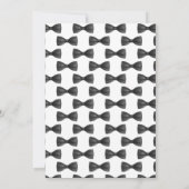 Little Man Way Teddy Bear Tux Bow Stropdas Baby sh Kaart (Achterkant)