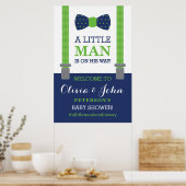 Little Man Welcome Sign. Poster, Baby shower Poster (Keuken)