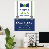 Little Man Welcome Sign. Poster, Baby shower Poster (Thuiskantoor)