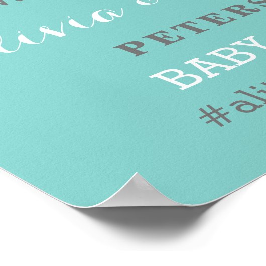 Little Man Welcome Sign. Poster, Baby shower Poster (Hoek)