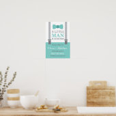 Little Man Welcome Sign. Poster, Baby shower Poster (Keuken)