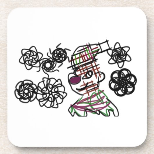 Little man winter bier onderzetter (Voorkant)