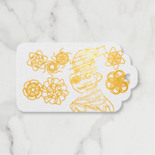 Little man winter cadeaulabels (Voorkant (horizontaal))