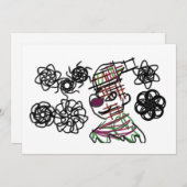 Little man winter feestdagenkaart (Voorkant / Achterkant)