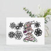 Little man winter feestdagenkaart (Staand voorkant)