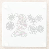 Little man winter glazen onderzetter (Achterkant)