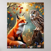 Little Maple | Owl 🦊 Little Light Storybook Tales Poster (Voorkant)