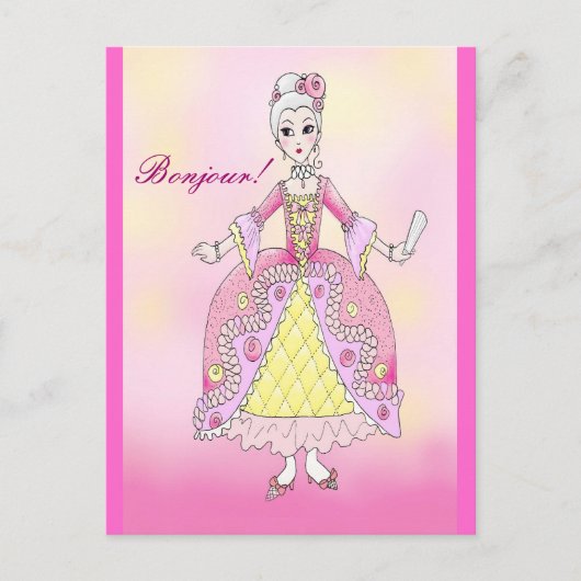 Little Marie Antoinette briefkaart (Voorkant)