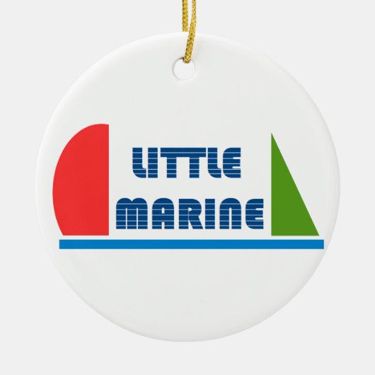 Little marine keramisch ornament (Voorkant)