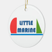 Little marine keramisch ornament (Links)