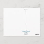 Little Match Girl | Aqua Briefkaart (Achterkant)