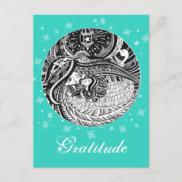 Little Match Girl | Aqua Briefkaart